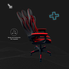 Silla Gamer Ness Ergonómica Reclinable, Rojo