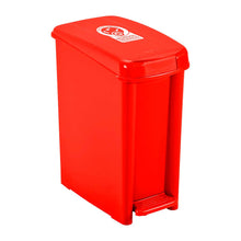 Basurero Pedal Delgado 10 Litros Rojo