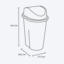 Papelera Style Tapa Vaiven 10 Litros Blanco vm