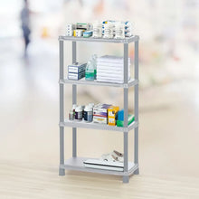 Estante multifuncional de 4 Niveles Solido 15" Gris