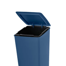 Basurero Pedal Slim 8 Litros Azul Petroleo