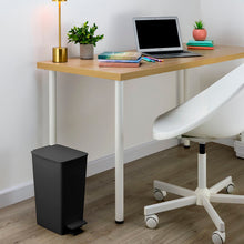 Basurero Pedal Slim 8 Litros Negro