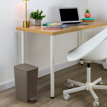 Basurero Pedal Slim 8 Litros Mocca