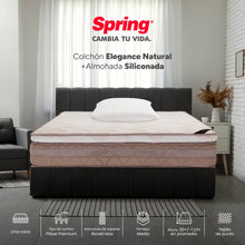 Colchón Spring Elegance Natural Sencillo 100X190 Cm  Gratis Almohada Siliconada