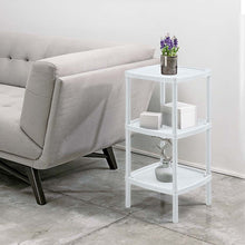 Mesa Multiusos Cuadrada de 3 Niveles Blanco