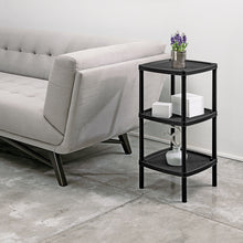 Mesa Multiusos Cuadrada de 3 Niveles Negro