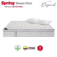 Combo Colchón Spring  Seven Firm King 200X200 Cm +  Set Almohada Siliconada