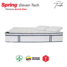 Colchón Spring Eleven Tech Queen 160X190 Cm  Gratis Almohadas Ergo