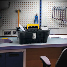 Caja Herramientas 16" Cerradura Metálica Negro