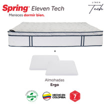 Colchón Spring Eleven Tech Doble 140X190 Cm  Gratis Almohadas Ergo