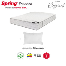 Combo Colchón Spring Classic Original Semisencillo 90X190 Cm + Set Almohada Siliconada