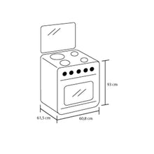 Estufa Orégano Haceb 60-VF Gas Propano Negro