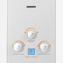 Calentador De Paso Gas Natural 10 Lt Tiro Natural Challenger, Color Blanco
