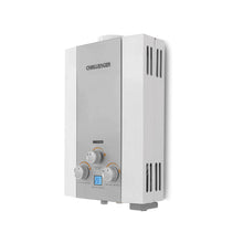 Calentador De Paso Gas Natural 6 Lt Tiro Natural Challenger, Color Blanco
