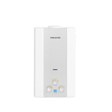 Calentador De Paso Gas Natural 12 Lt Tiro Natural Challenger, Color Blanco