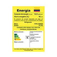 Minibar De 50 Lts Challenger, Color Gris