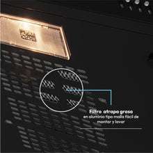 Campana Horizontal Lamina Cr Negra 3 Velocidades 60 Cm