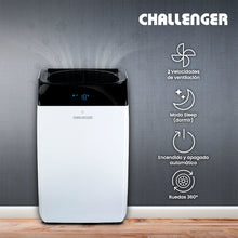 Aire Acondicionado Portátil 12000 Btu 115v Challenger, Color Blanco