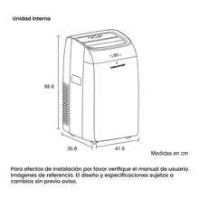 Aire Acondicionado Portátil 12000 Btu 115v Challenger, Color Blanco