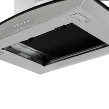 Campana Isla en Acero Tipo Cristal 80 cm 3 Velocidades