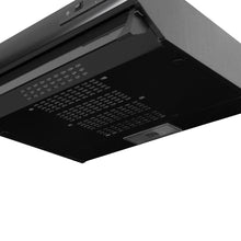 Campana Horizontal Negra 2 Velocidades 60 Cm