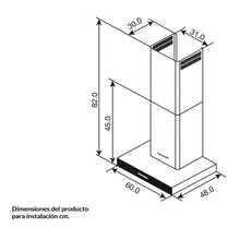 Campana Peninsula Cristal 60 Cm 3 Velocidades CX 4963