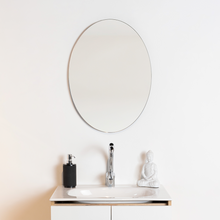 Espejo Ovalado Napoli, Gris, Diseño Moderno