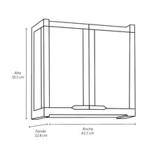 Armario Gabinete Doble Apariencia Rattan Wengue