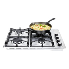Estufa de Empotrar Haceb Inox 60x43 Hierro Fundido a Gas Natural