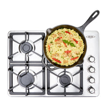 Estufa de Empotrar Haceb Inox 60x43 Hierro Fundido a Gas Propano