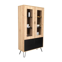 Alacena Cleo, Café Claro y Wengue, con Gran Capacidad de Almacenamiento