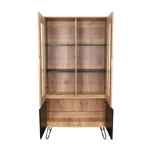 Alacena Cleo, Café Claro y Wengue, con Gran Capacidad de Almacenamiento