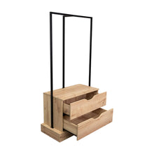 Closet Alma, Café Claro, con dos cajones y diseño moderno