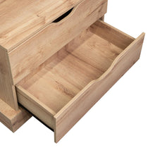 Closet Alma, Café Claro, con dos cajones y diseño moderno