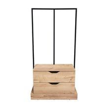 Closet Alma, Café Claro, con dos cajones y diseño moderno