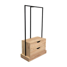 Closet Alma, Café Claro, con dos cajones y diseño moderno