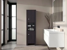 Mueble  Auxiliar para Baño Vanes, Wengue, con espacio para objetos decorativos ZF