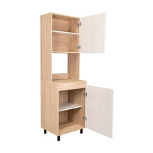 Alacena Gante, Beige y Nevado, con  amplios espacios para almacenamiento