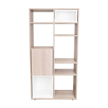 Biblioteca Escalera Momi, Bardolino y Blanco, con espacio para ubicar objetos decorativos