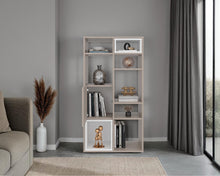 Biblioteca Escalera Momi, Bardolino y Blanco, con espacio para ubicar objetos decorativos