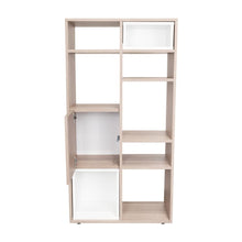 Biblioteca Escalera Momi, Bardolino y Blanco, con espacio para ubicar objetos decorativos