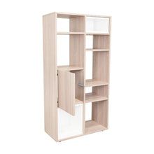 Biblioteca Escalera Momi, Bardolino y Blanco, con espacio para ubicar objetos decorativos