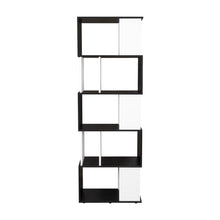 Biblioteca Noah, Wengue y Blanco Vainilla, con compartimientos para objetos de estudio