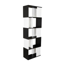 Biblioteca Noah, Wengue y Blanco Vainilla, con compartimientos para objetos de estudio