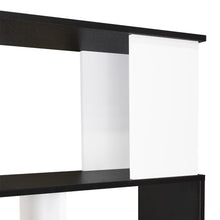 Biblioteca Noah, Wengue y Blanco Vainilla, con compartimientos para objetos de estudio