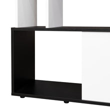 Biblioteca Noah, Wengue y Blanco Vainilla, con compartimientos para objetos de estudio