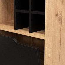 Bar Alto Cleo, Café Claro y Wengue, con Con Espacio Para Porta Vasos y Botellas