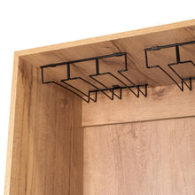 Bar Alto Cleo, Café Claro y Wengue, con Con Espacio Para Porta Vasos y Botellas