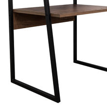 Biblioteca Escalera Sory, Nogal, con Variedad de Espacios Para Libros y Artículos Decorativos