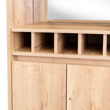 Bar Alto Prandy, Café Claro, con Amplio Espacio Para Almacenamiento de Botellas   ZF